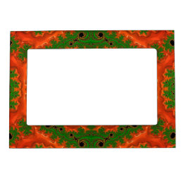 Orange and Green Kaleidoscope Magnetic Frame