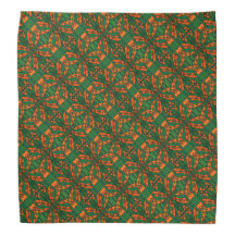 Orange And Green Lizard Pattern