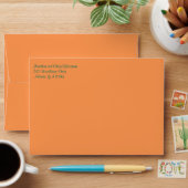 Orange and Green Polka Dot Envelope for 5"x7" Size (Desk)