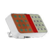 Orange and green Purple and pistachio red speakers (Side)