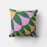 Orange And Green Scales Throw Pillow at Zazzle