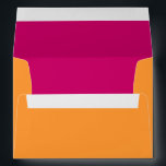 Orange and Hot Pink A-7 Envelope<br><div class="desc">The text on this hot pink and tangerine orange A-7 (fits 5"x7" Zazzle invitations and greeting cards) envelope is fully customizable and you can change it using the personalize option. For more extensive changes to the envelope, including changing the font, font color, or text placement, use the customize option. The...</div>