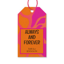 Orange and Hot Pink Gradient Always and Forever