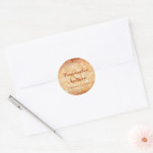 Orange and Ivory Floral Envelope Seal (Envelope)
