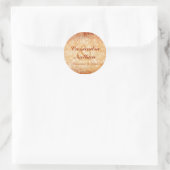 Orange and Ivory Floral Envelope Seal (Bag)