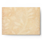 Orange and Ivory Personalized A7 Envelope