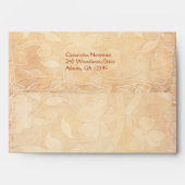 Orange and Ivory Personalized A7 Envelope (Back (Top Flap))