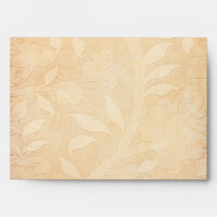 Orange and Ivory Personalized A7 Envelope