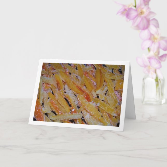 Orange and Lemon Candy Peel Card (Orchid)