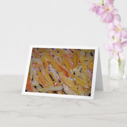 Orange and Lemon Candy Peel Card