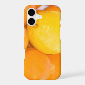 Orange and Lemon Citrus Fruit Close-Up Photograph iPhone 17 Case
