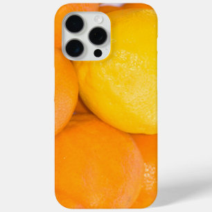 Orange and Lemon Citrus Fruit Close-Up Photography iPhone 15 Pro Max Case