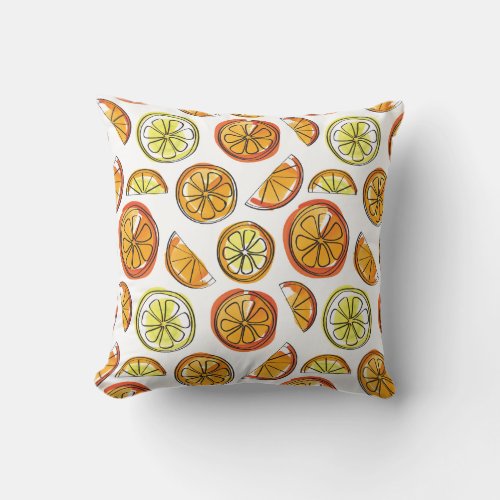 Orange and Lemon Pillow _ Fruit Cup