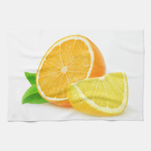 Orange and lemon towel