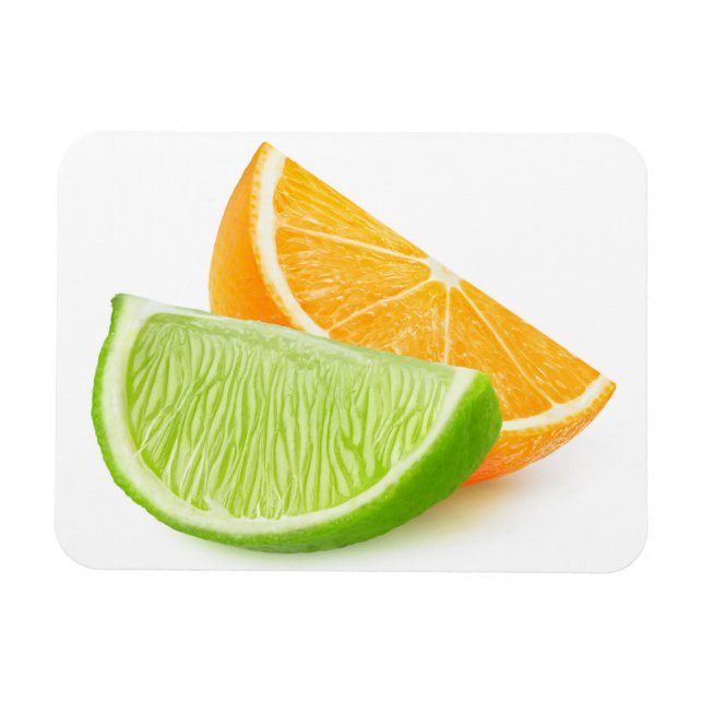 Orange and lime magnet (Horizontal)