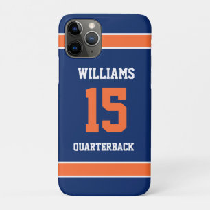 Orange and Navy Blue iPhone 11 Pro Case