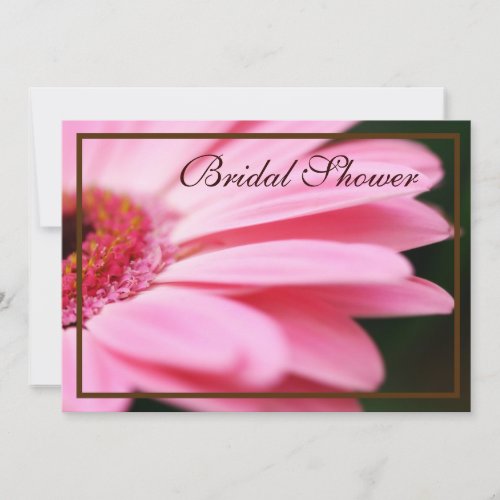 Orange and Pink Bridal Shower Invitations