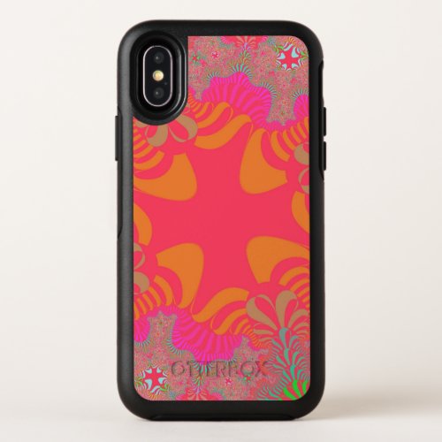 Orange and Pink Cross OtterBox Symmetry iPhone X Case