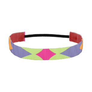 orange and pink floral shapes illustration athletic headband