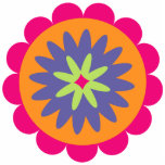 orange and pink floral shapes illustration cutout<br><div class="desc">circle shapes petals floral round illustration pattern</div>