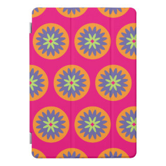 orange and pink floral shapes illustration iPad pro cover