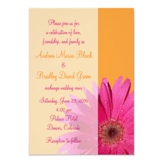 Fuschia And Orange Wedding Invitations 9