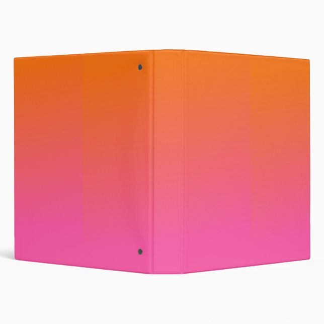 Orange and Pink Gradient 3 Ring Binder (Background)