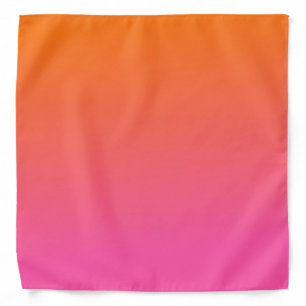 Orange and Pink Gradient Bandana