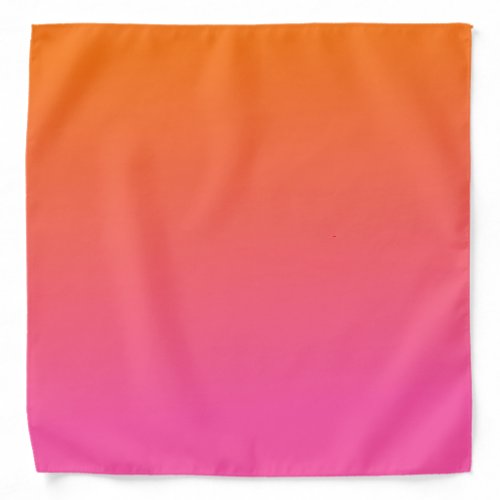 Orange and Pink Gradient Bandana