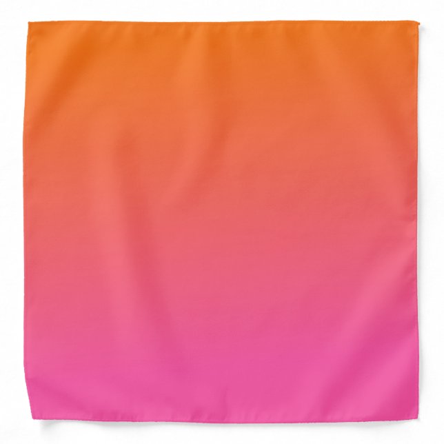 Orange and Pink Gradient Bandana (Front)