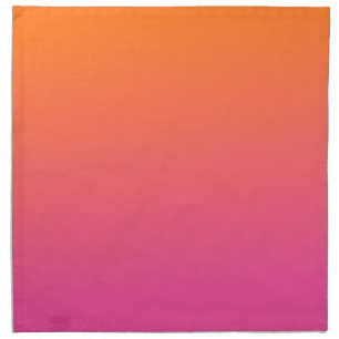 Orange and Pink Gradient Cloth Napkin