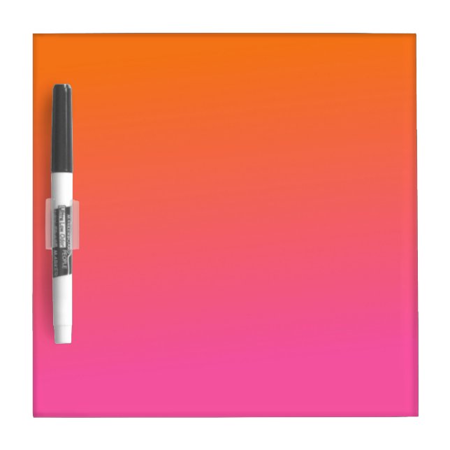 Orange and Pink Gradient Dry Erase Board (Front)