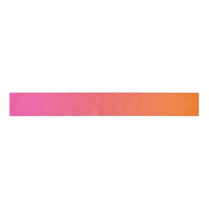 Orange and Pink Gradient Grosgrain Ribbon