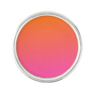 Orange and Pink Gradient Lapel Pin