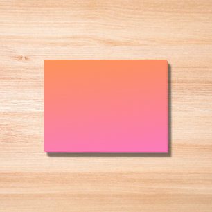 Orange and Pink Gradient Post-it Notes