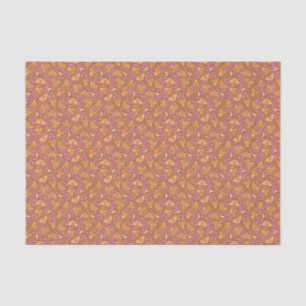 Orange and Pink Moth Decoupage Tissue Paper