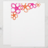 Orange and Pink Wild Flowers (Front/Back)