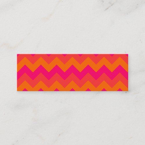 Orange and Pink Zigzag Business Card Template