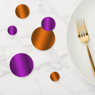 Orange and Purple Halloween Confetti