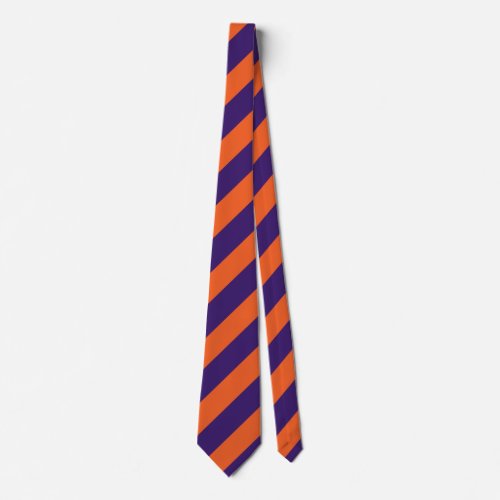 Orange and Purple Regimental Stripe Tie