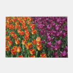 Orange And Purple Tulips Beauty     Doormat at Zazzle