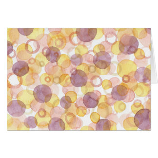 Orange and Purple Watercolour Circles Cards
