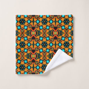 Orange and Red Bath Towel Set