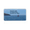 Orange and Red Sail Boat Address label