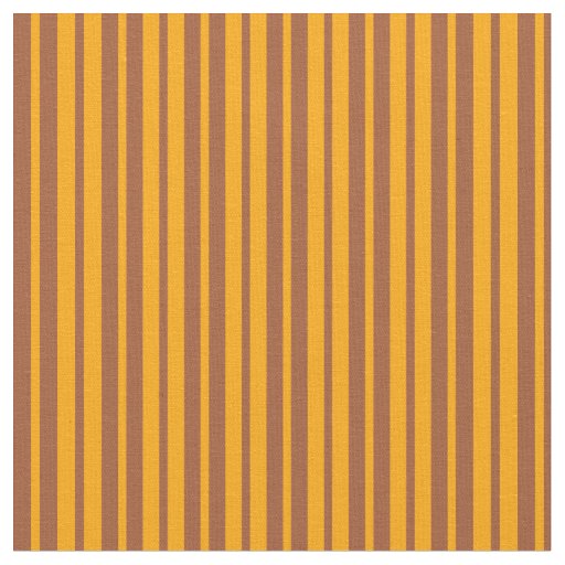 Orange and Sienna Pattern of Stripes Fabric