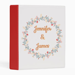 Orange And Tan Mini Binder