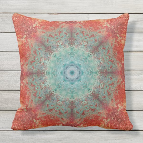 Teal And Orange Decorative & Throw Pillows Zazzle