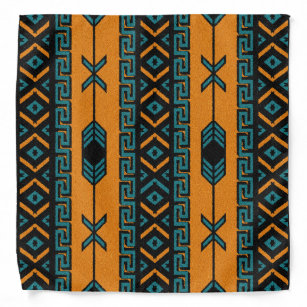 colorful Aztec designs Elias BANDANA with bold