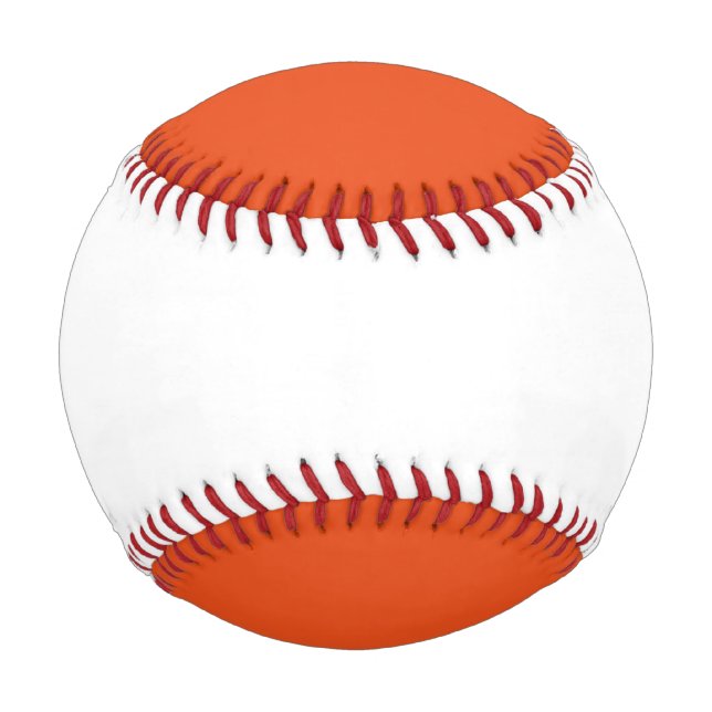 Orange and White Baseball (Back)