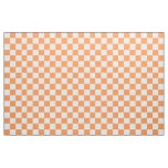 Orange And White Checkered Fabric